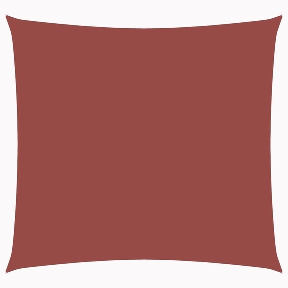 Sonnensegel Oxford Gewebe Quadratisch 3,6 x 3,6 m Terrakotta