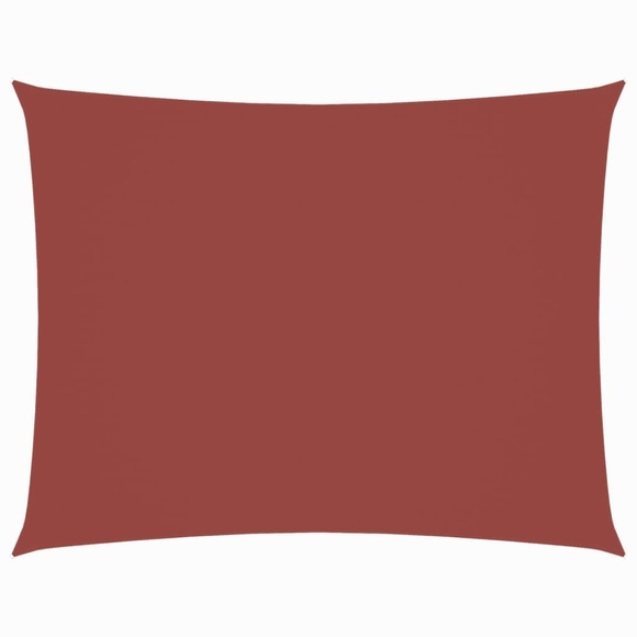 Sonnensegel Oxford Gewebe Rechteckig 2 x 4 m Terrakotta