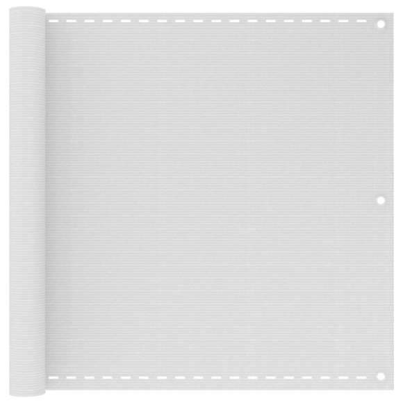 Balkonsichtschutz HDPE 90x400 cm weiss