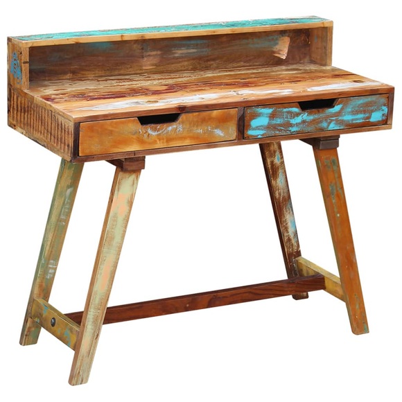 Schreibtisch Recyceltes Massivholz