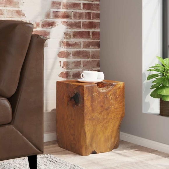 Hocker Teak Massivholz 30x30x40 cm