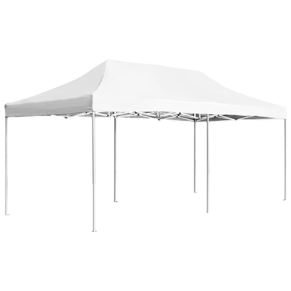 Profi-Partyzelt Faltbar Aluminium 6x3 m Weiss