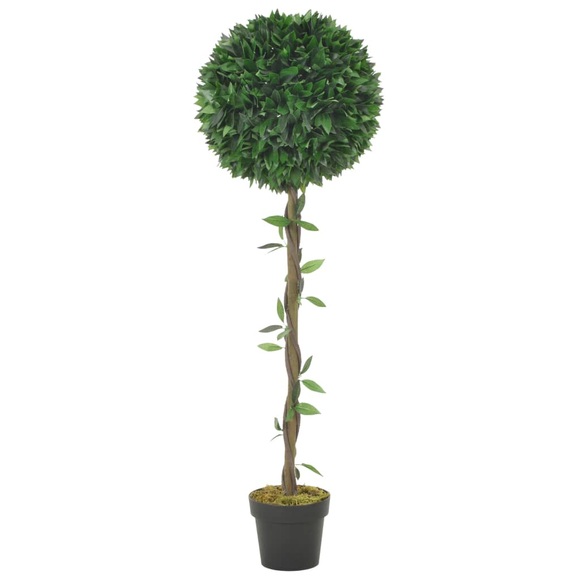 vidaXL Künstliche Pflanze Lorbeerbaum mit Topf Grün 130 cm