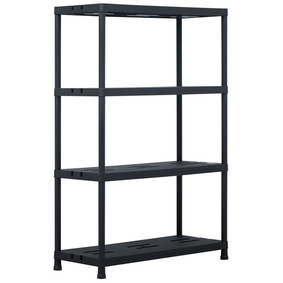 Lagerregal Schwarz 220 kg 90 x 40 x 138 cm Kunststoff