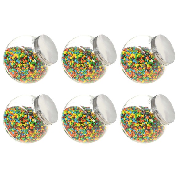 vidaXL Bonbongläser 6 Stk. 19,5x13,5x19,5 cm 3000 ml