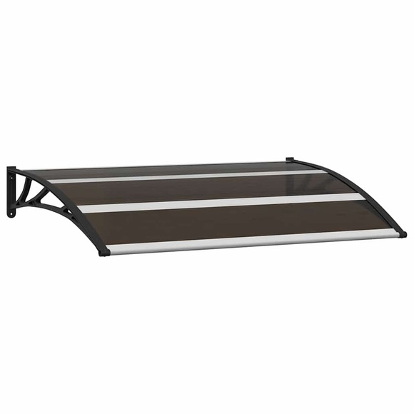 vidaXL Türvordach Schwarz 120×80 cm PC