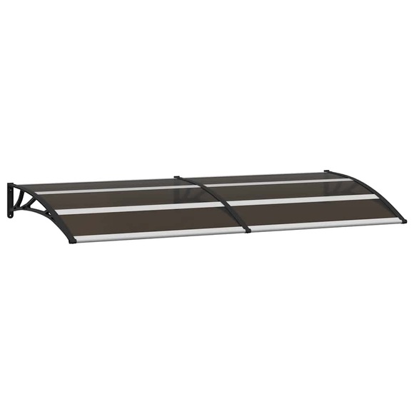 vidaXL Türvordach Schwarz 200×80 cm PC