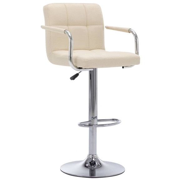 Barstuhl Creme Stoff