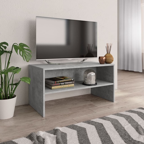TV-Schrank Betongrau 80 x 40 x 40 cm Spanplatte