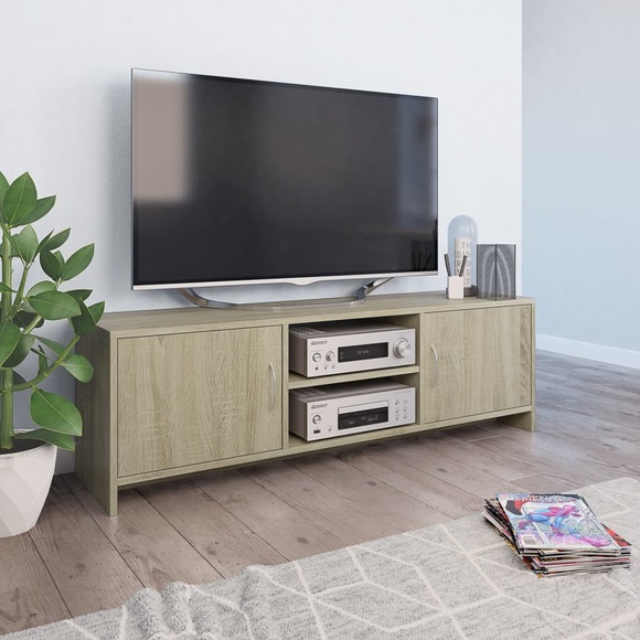 TV-Schrank Sonoma-Eiche 120 x 30 x 37,5 cm Spanplatte