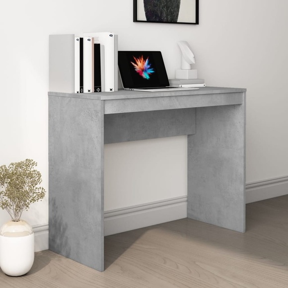 vidaXL Schreibtisch Betongrau 90×40×72 cm Spanplatte
