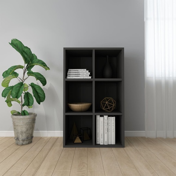vidaXL Bücherregal/Sideboard Schwarz 66×30×97,8 cm Spanplatte