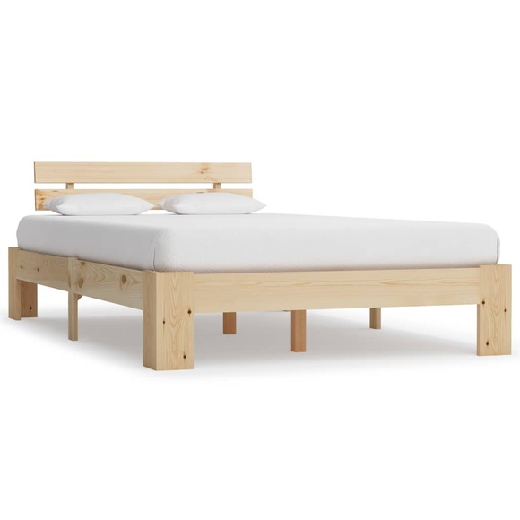vidaXL Bettgestell Massivholz Kiefer 140 × 200 cm