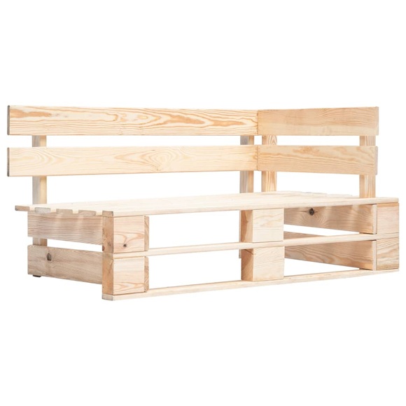 Garten-Paletten-Eckbank Holz