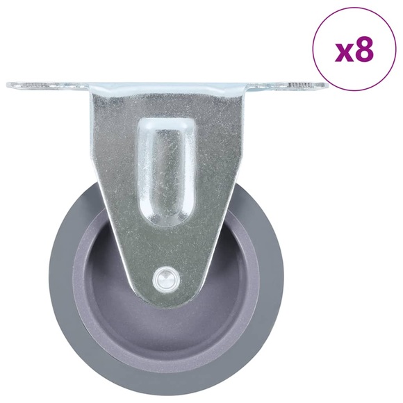 8 Stk. Bockrollen 75 mm