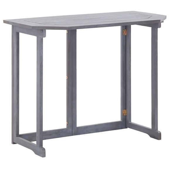 Klappbarer Balkontisch 120 x 70 x 74 cm Massivholz Akazie