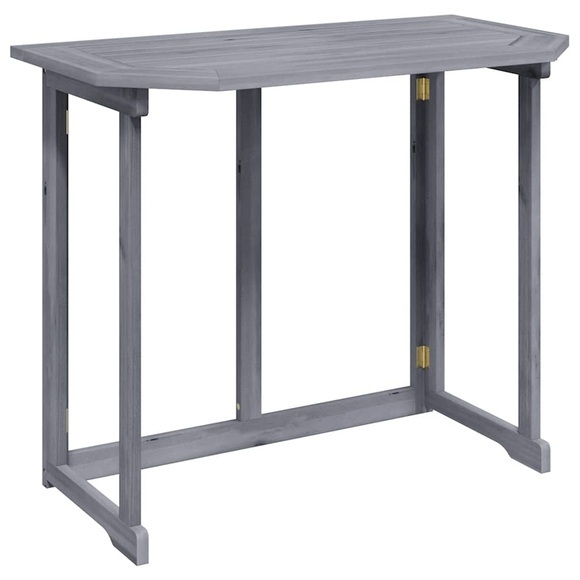 Klappbarer Balkontisch 120 x 70 x 74 cm Massivholz Akazie
