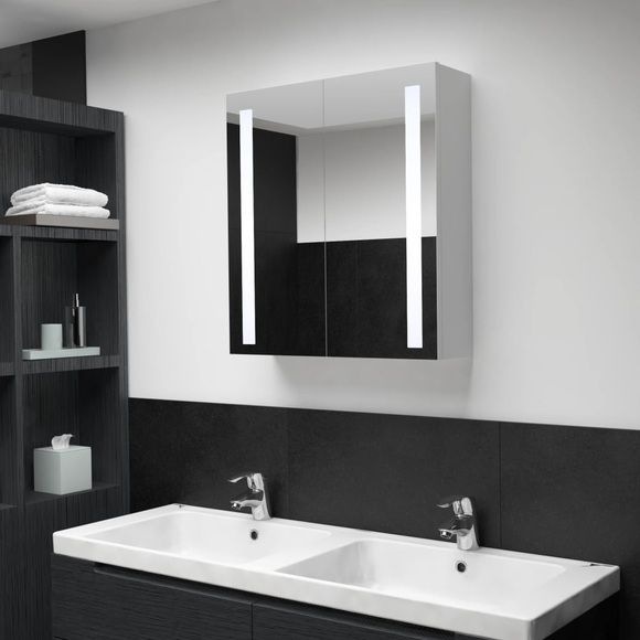 LED-Bad-Spiegelschrank 62 x 14 x 60 cm