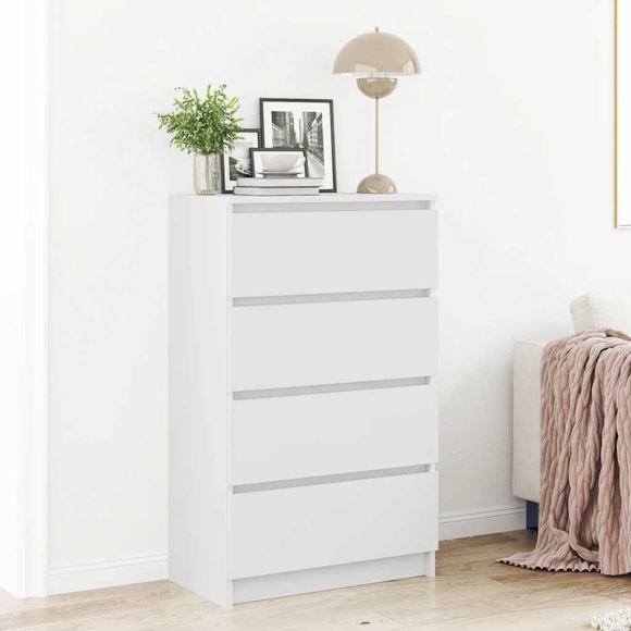 vidaXL Sideboard Weiß 60×35×98,5 cm Spanplatte