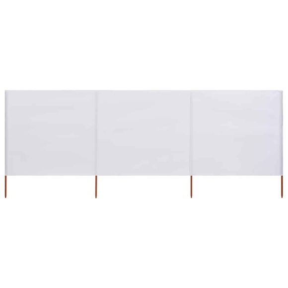 vidaXL 3-teiliges Windschutzgewebe 400 x 80 cm Sandweiß