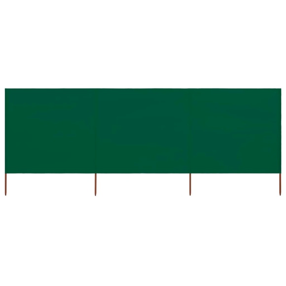 vidaXL 3-teiliges Windschutzgewebe 400 x 80 cm Grün