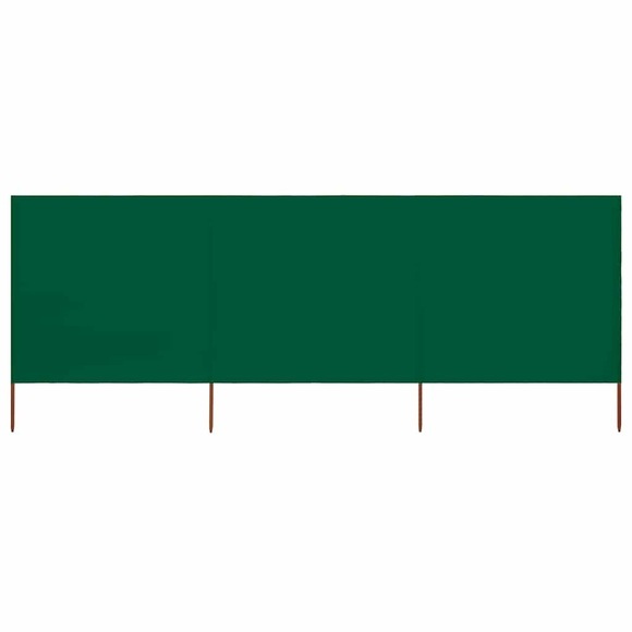 vidaXL 3-teiliges Windschutzgewebe 400 x 80 cm Grün
