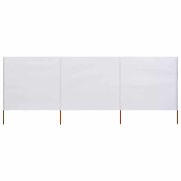 vidaXL 3-teiliges Windschutzgewebe 400 x 160 cm Sandweiß