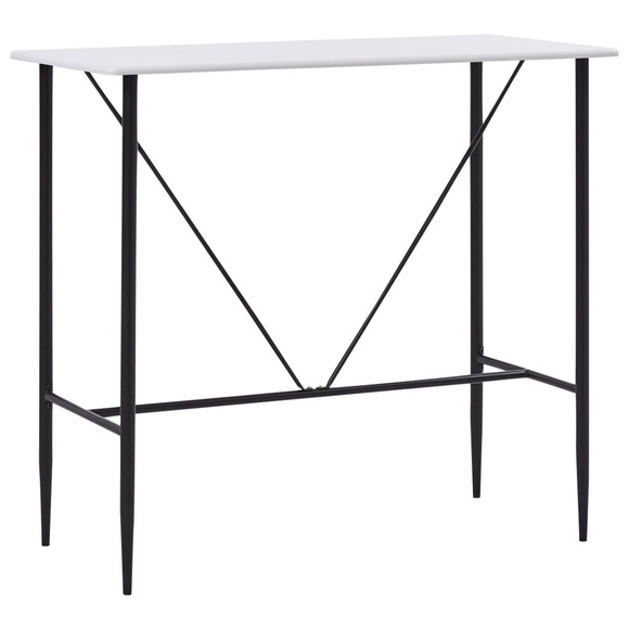 Bartisch Weiss 120 x 60 x 110 cm MDF