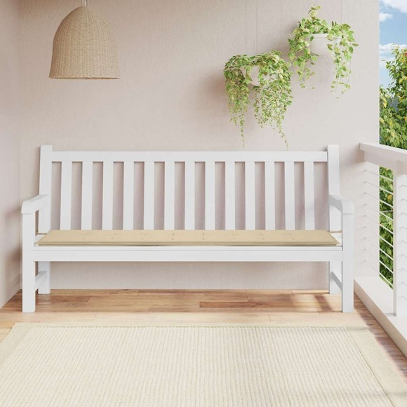 vidaXL Gartenbank-Auflage Beige 200x50x4 cm