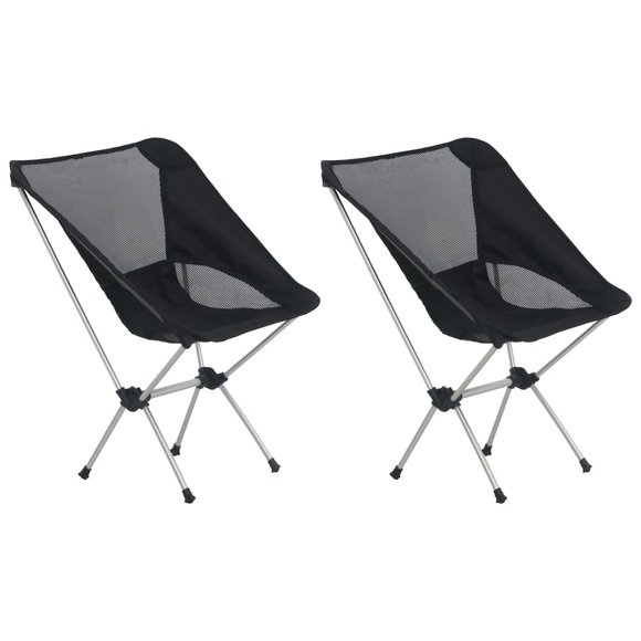 vidaXL Klappbare Campingstühle 2 Stk. mit Tragetasche 54x50x65 cm Alu