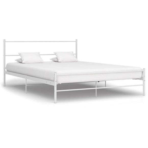 Bettgestell Weiss Metall 120x200 cm
