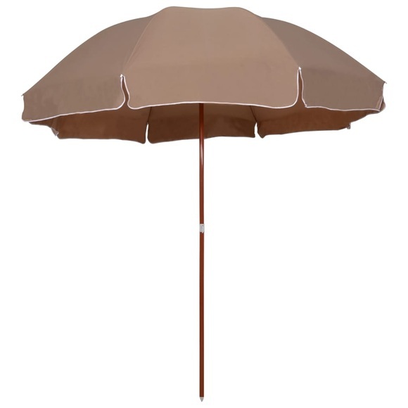 Sonnenschirm mit Stahlmast 300 cm Taupe