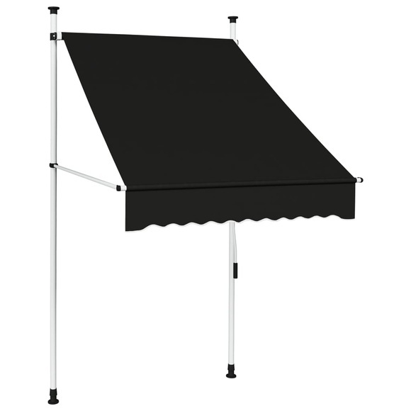 Einziehbare Markise Handbetrieben 100 cm Anthrazit