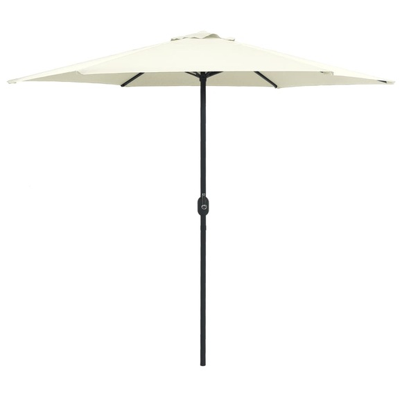 vidaXL Sonnenschirm mit Aluminium-Mast 270 x 246 cm Sandweiß