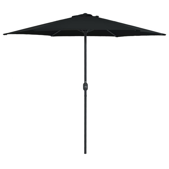 Sonnenschirm mit Aluminium-Mast 270 x 246 cm Schwarz