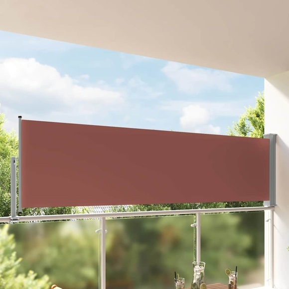 Ausziehbare Seitenmarkise 100x300 cm Braun