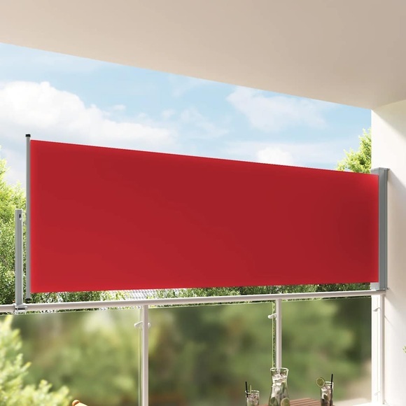 Ausziehbare Seitenmarkise 120x300 cm Rot