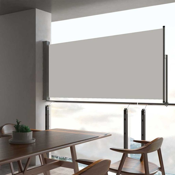 vidaXL Ausziehbare Seitenmarkise 60×300 cm Creme