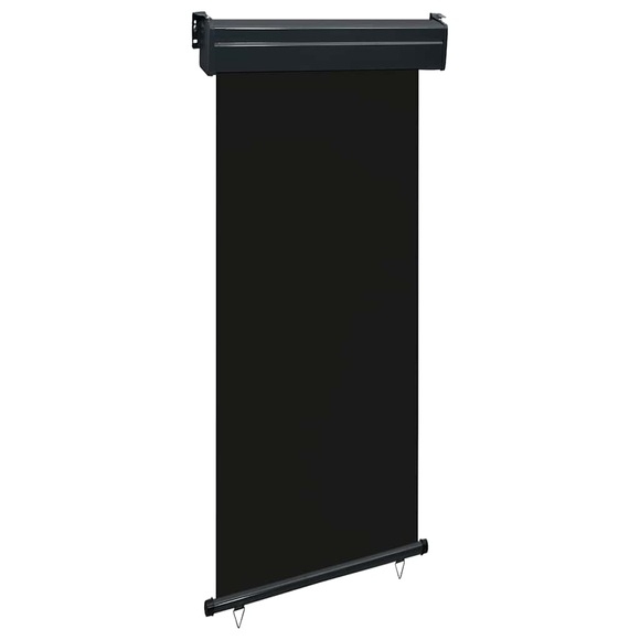 vidaXL Balkon-Seitenmarkise 80 × 250 cm Schwarz