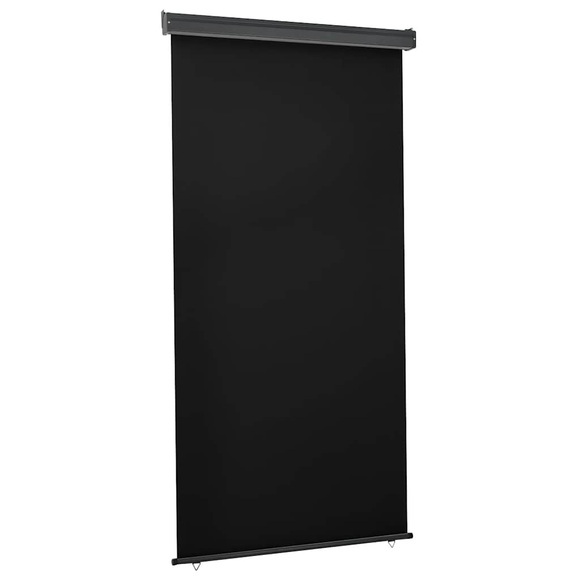 vidaXL Balkon-Seitenmarkise 120 × 250 cm Schwarz