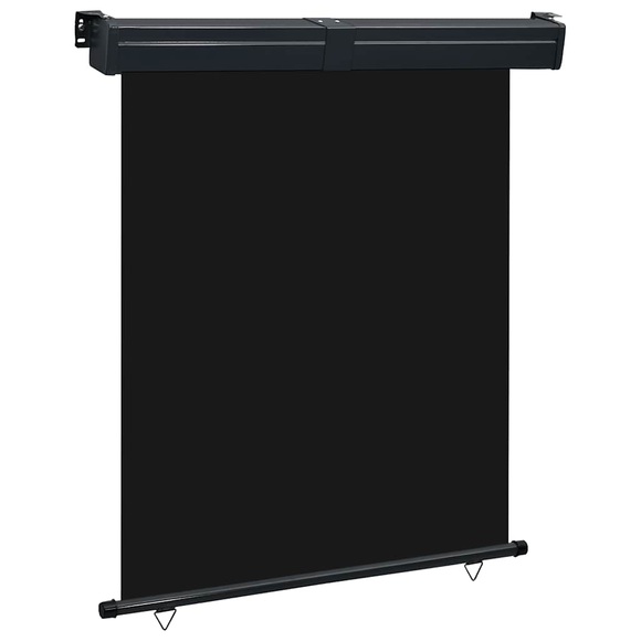 vidaXL Balkon-Seitenmarkise 140 × 250 cm Schwarz