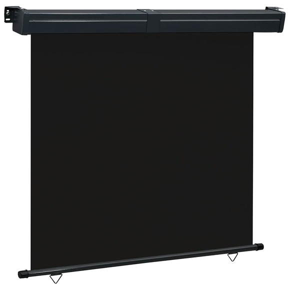 vidaXL Balkon-Seitenmarkise 160 × 250 cm Schwarz