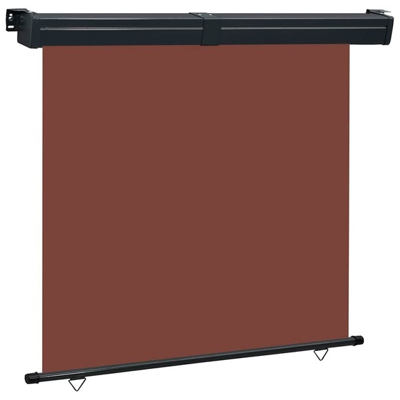 vidaXL Balkon-Seitenmarkise 170 × 250 cm Braun