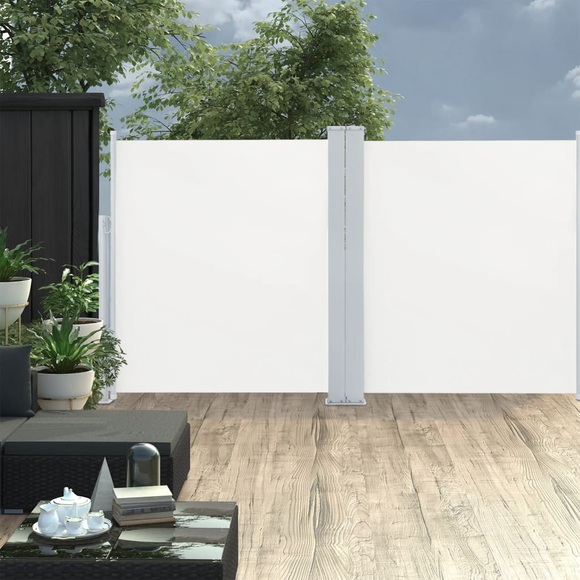 Ausziehbare Seitenmarkise Creme 140 x 600 cm