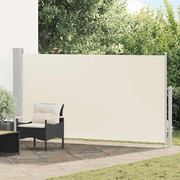 vidaXL Ausziehbare Seitenmarkise 170×300 cm Creme