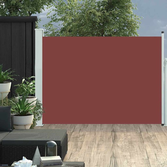 vidaXL Ausziehbare Seitenmarkise 120×500 cm Braun