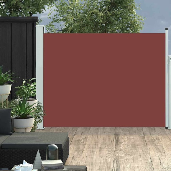 vidaXL Ausziehbare Seitenmarkise 140×500 cm Braun