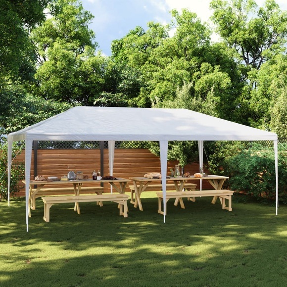 vidaXL Partyzelt 4 x 6 m Weiß