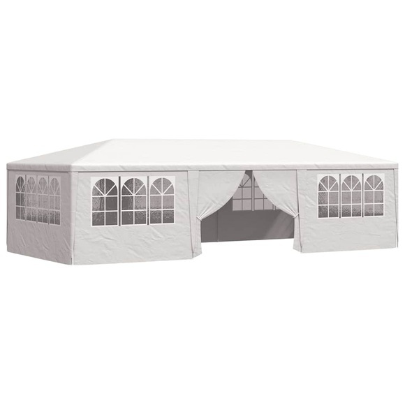 vidaXL Profi-Partyzelt mit Seitenwänden 4×9 m Weiß 90 g/m²