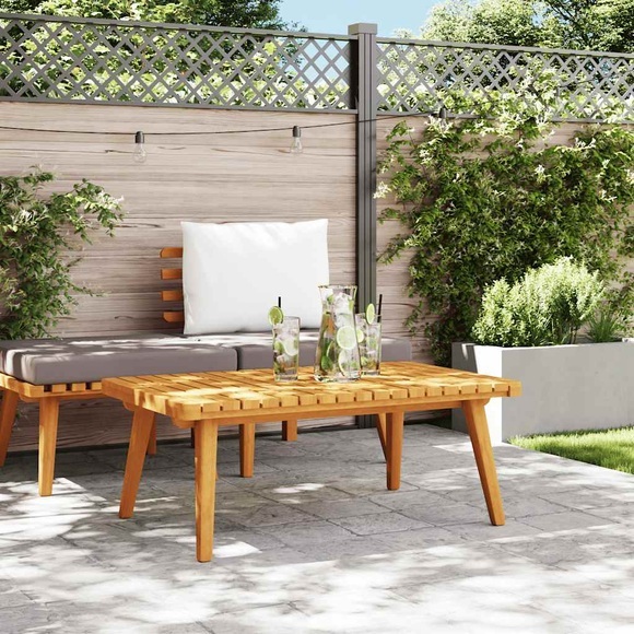 vidaXL Garten-Couchtisch 90×55×35 cm Massivholz Akazie